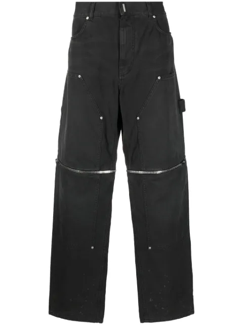 Givenchy pantalones rectos con detalle de cierre