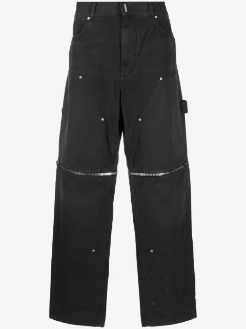 Givenchy zip-detailed straight-cut trousers