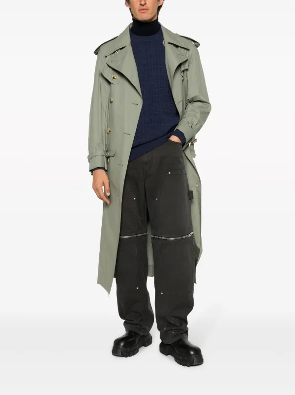 パンツ Givenchy Tailoring Straight Pants Black Distressed denim and satin straight-leg pants