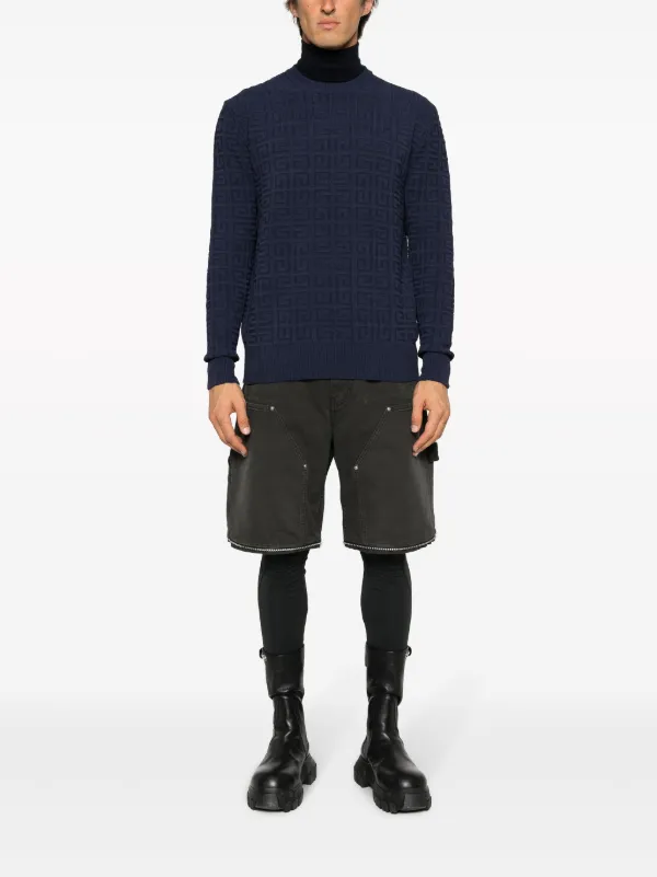 パンツ Givenchy Tailoring Straight Pants Black Distressed denim and satin straight-leg pants