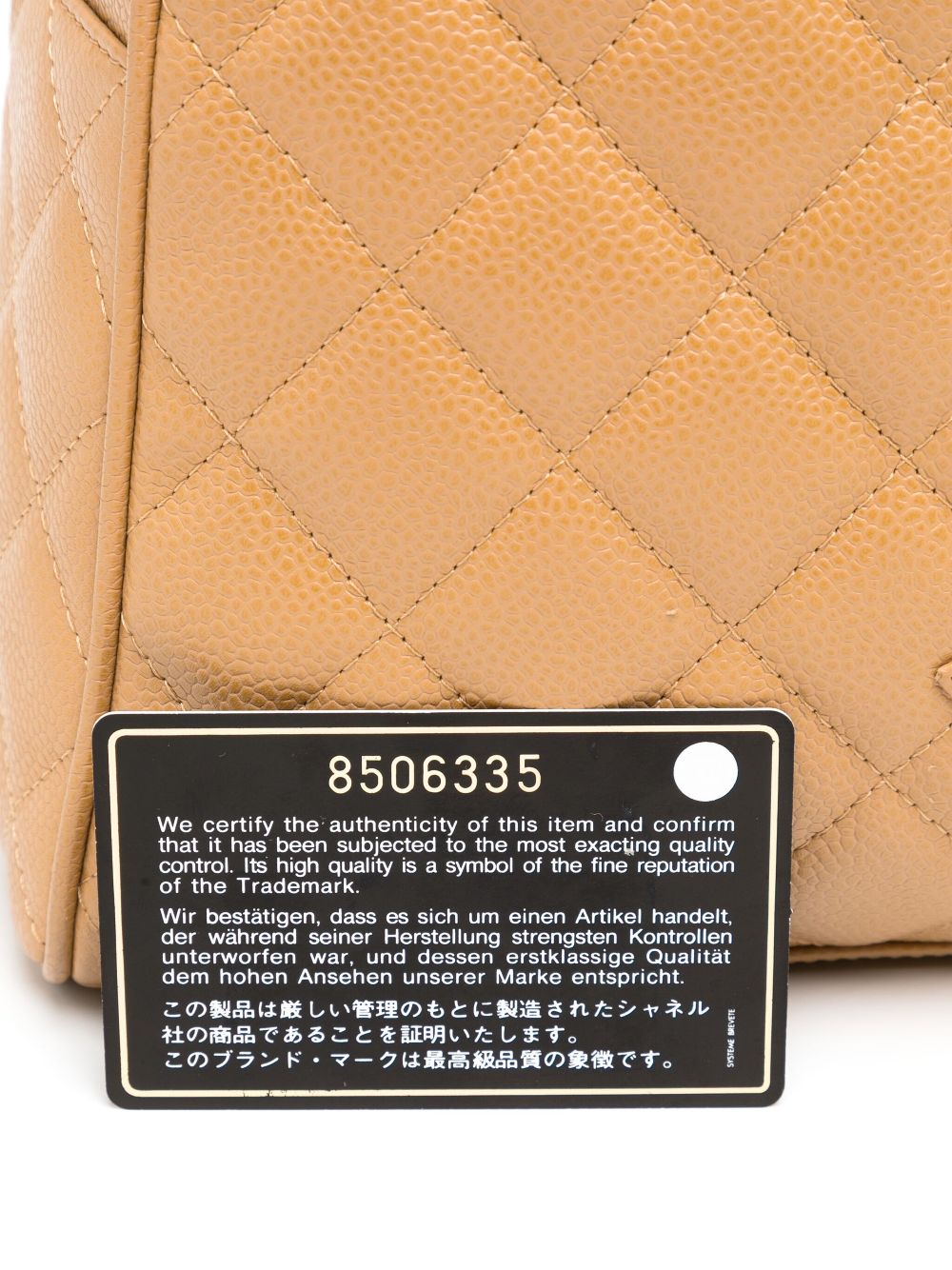 CHANEL 2003 CC diamond-quilted bowling bag Women