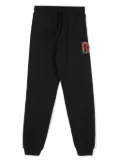 Dolce & Gabbana Kids logo-embroidered jersey track pants - Black