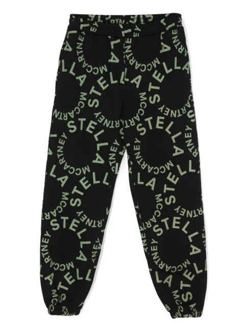 Stella McCartney Kids logo-print cotton track pants