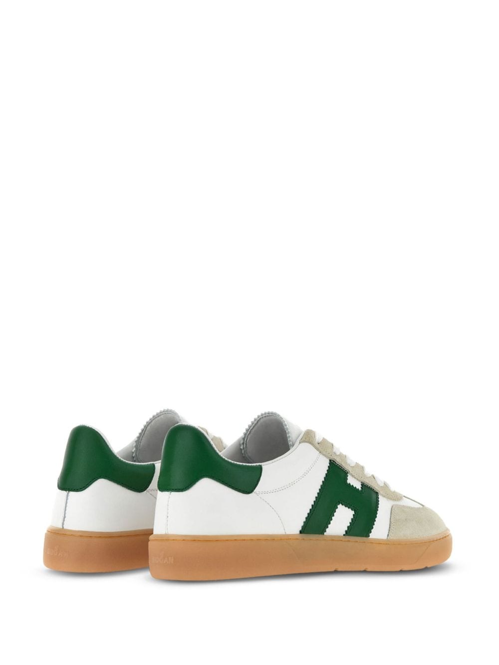 Shop Hogan Cool Leather Panelled Sneakers In Neutrals