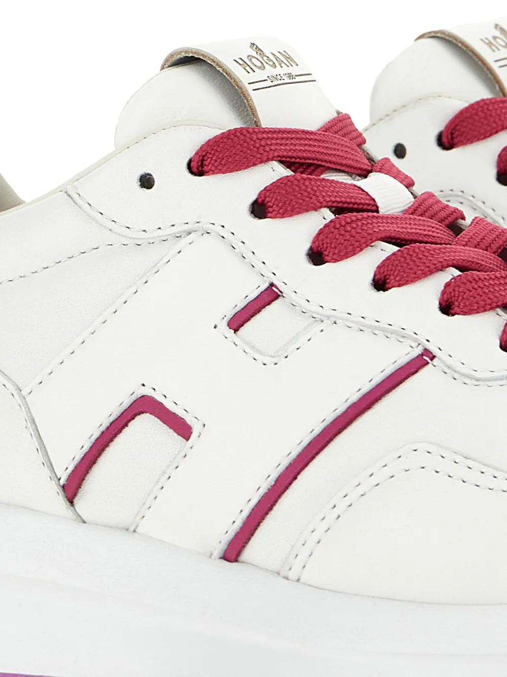 Hogan logo-patch Leather Sneakers | White | FARFETCH