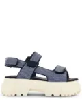 Hogan H644 denim sandals - Blue