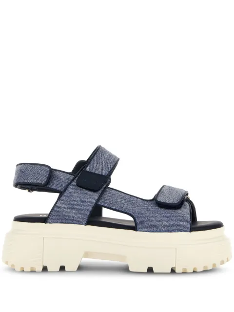Hogan H644 denim sandals