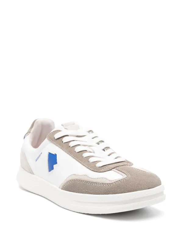 Ader Error Raff logo-embroidered Leather Sneakers | White | FARFETCH