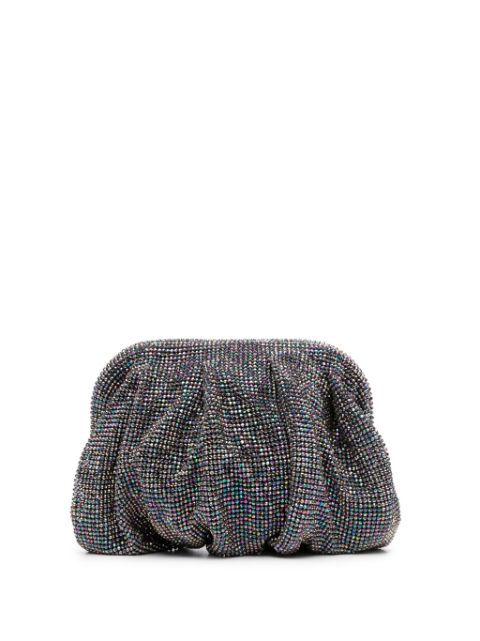 Benedetta Bruzziches rhinestone-embellished draped clutch bag Women