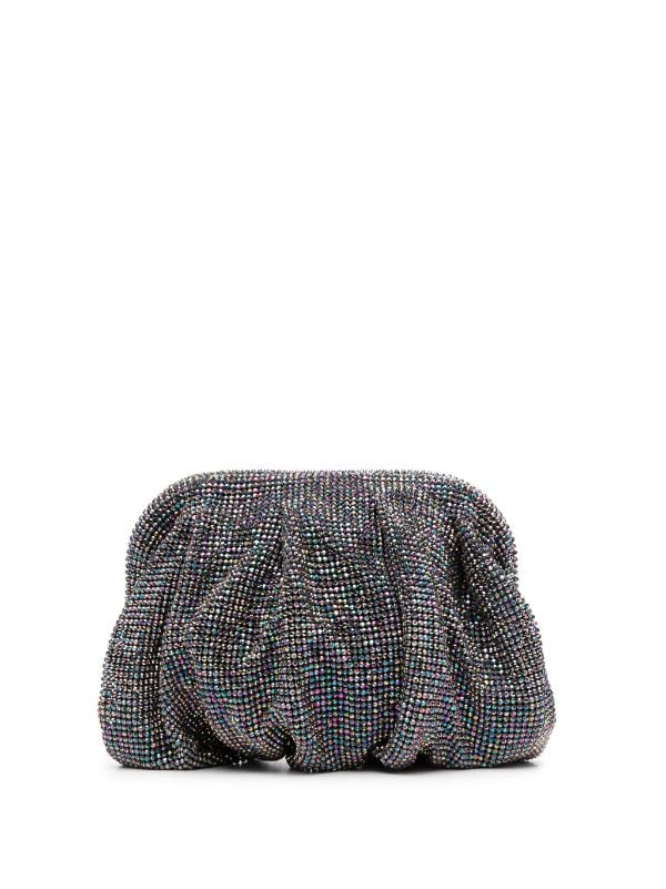 Benedetta Bruzziches rhinestone embellished Draped Clutch Bag