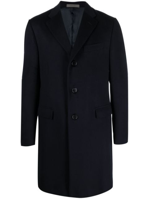 single-breasted wool coat