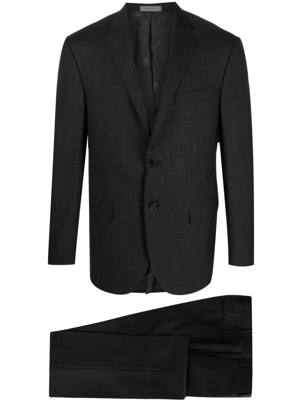 Corneliani single-breasted wool suit - Grey