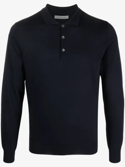 Corneliani 120's virgin wool polo shirt