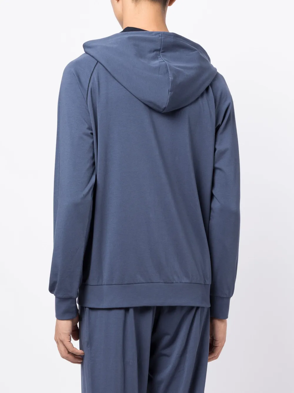 BOSS Hoodie met geborduurd logo Blauw