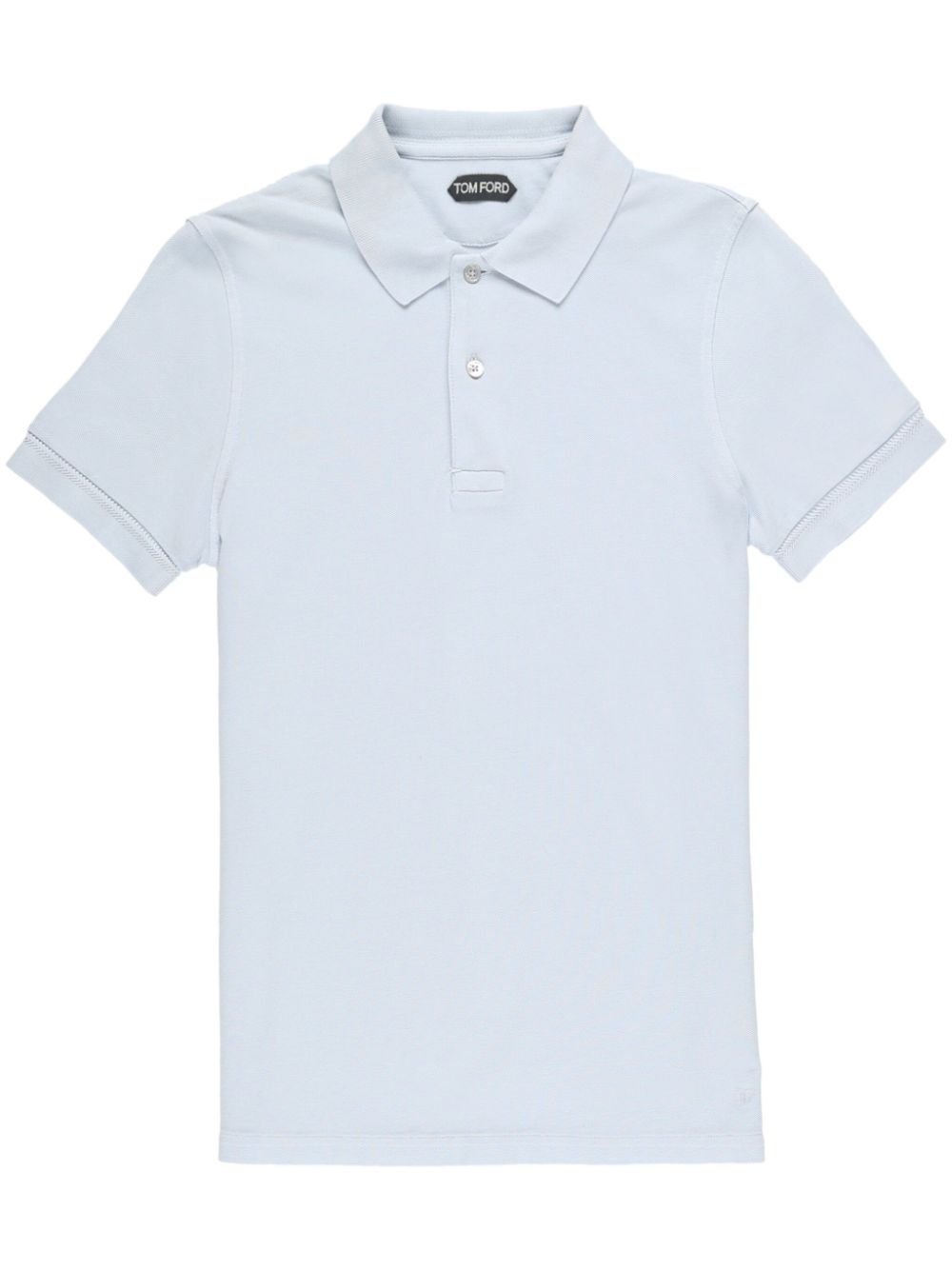 Tom Ford Short-sleeve Cotton Polo Shirt In White