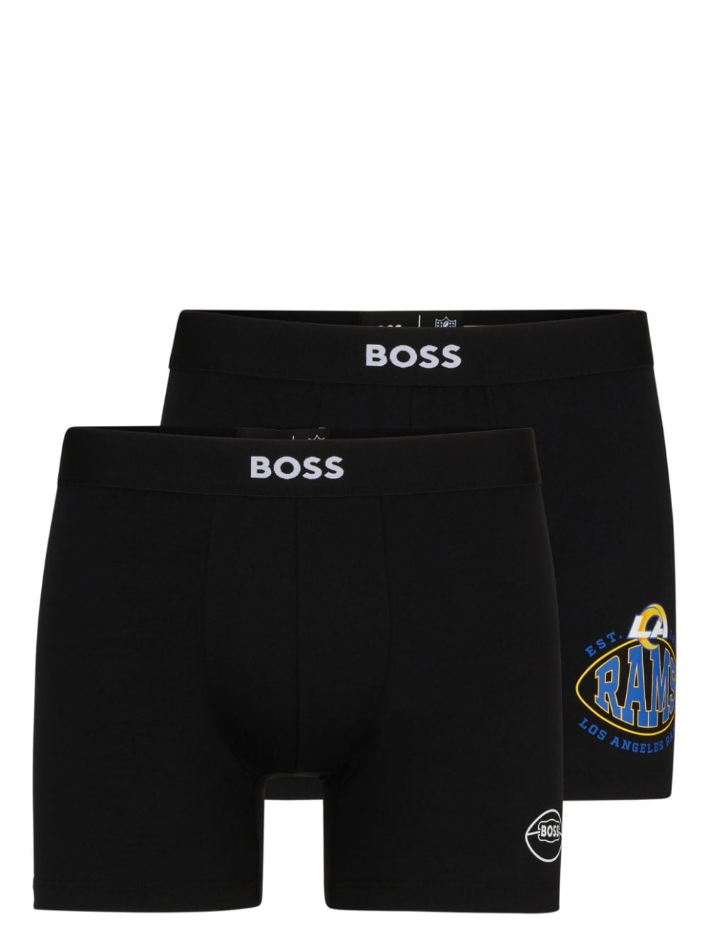 HUGO BOSS X NFL COTTON-BLEND BOXERS (PACK OF TWO)