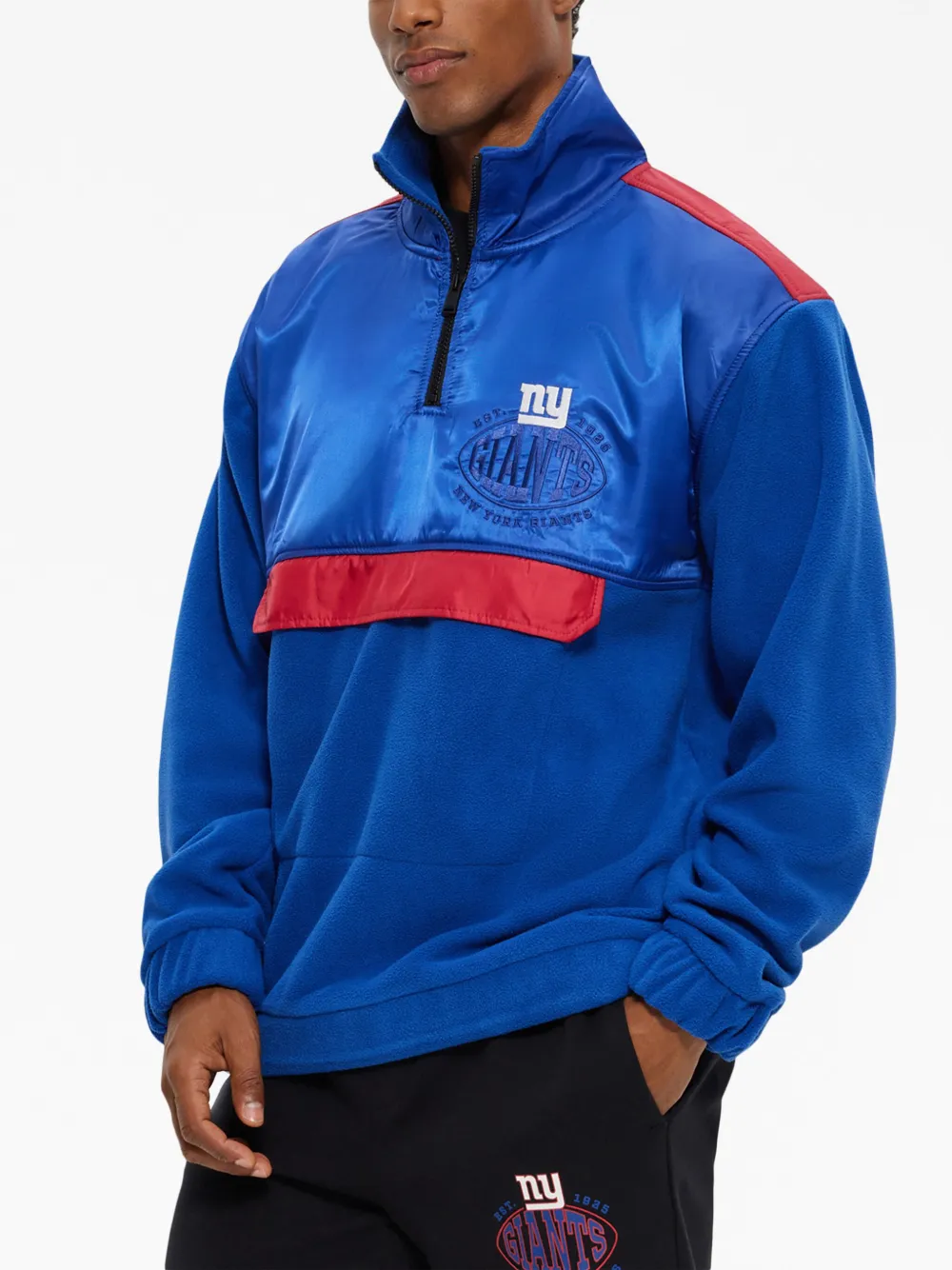 Hugo Boss Boss X Nfl Zip-neck Sweatshirt With Collaborative