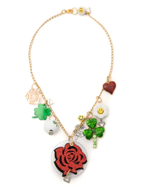 Amir Slama rose-pendant necklace 
