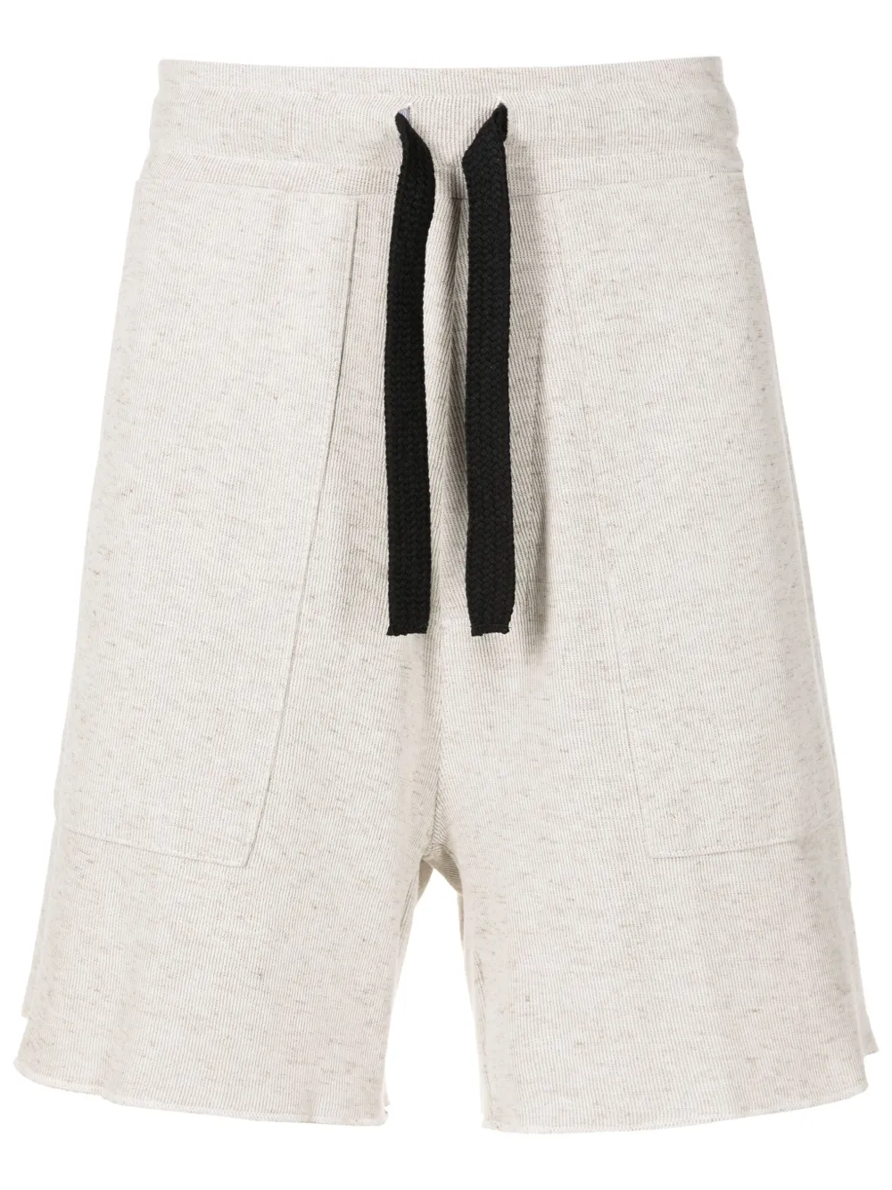 Osklen Geribbelde shorts met trekkoord Beige