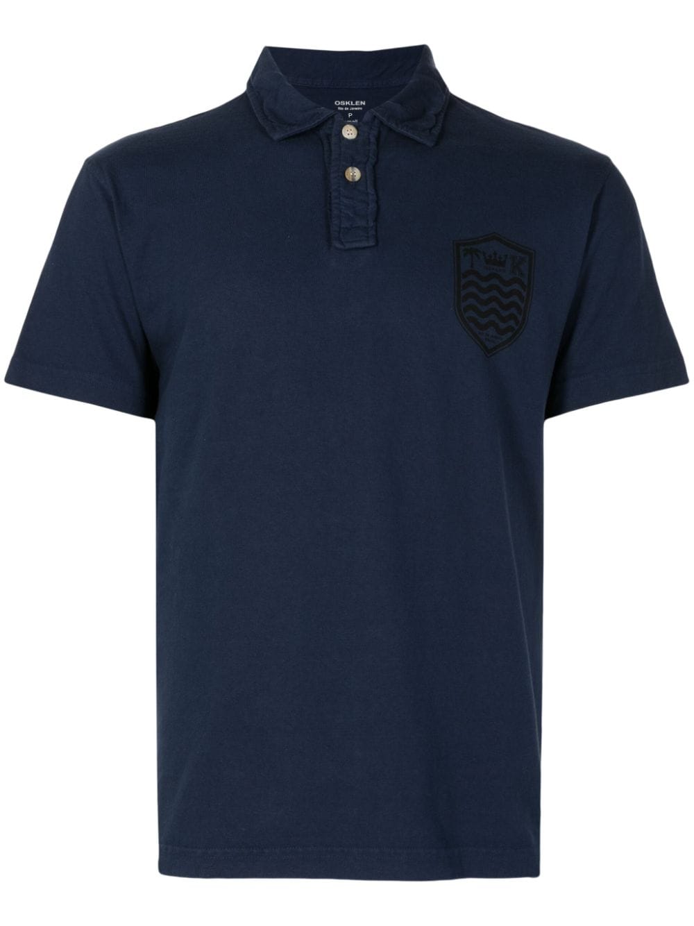 Osklen Poloshirt met print Blauw