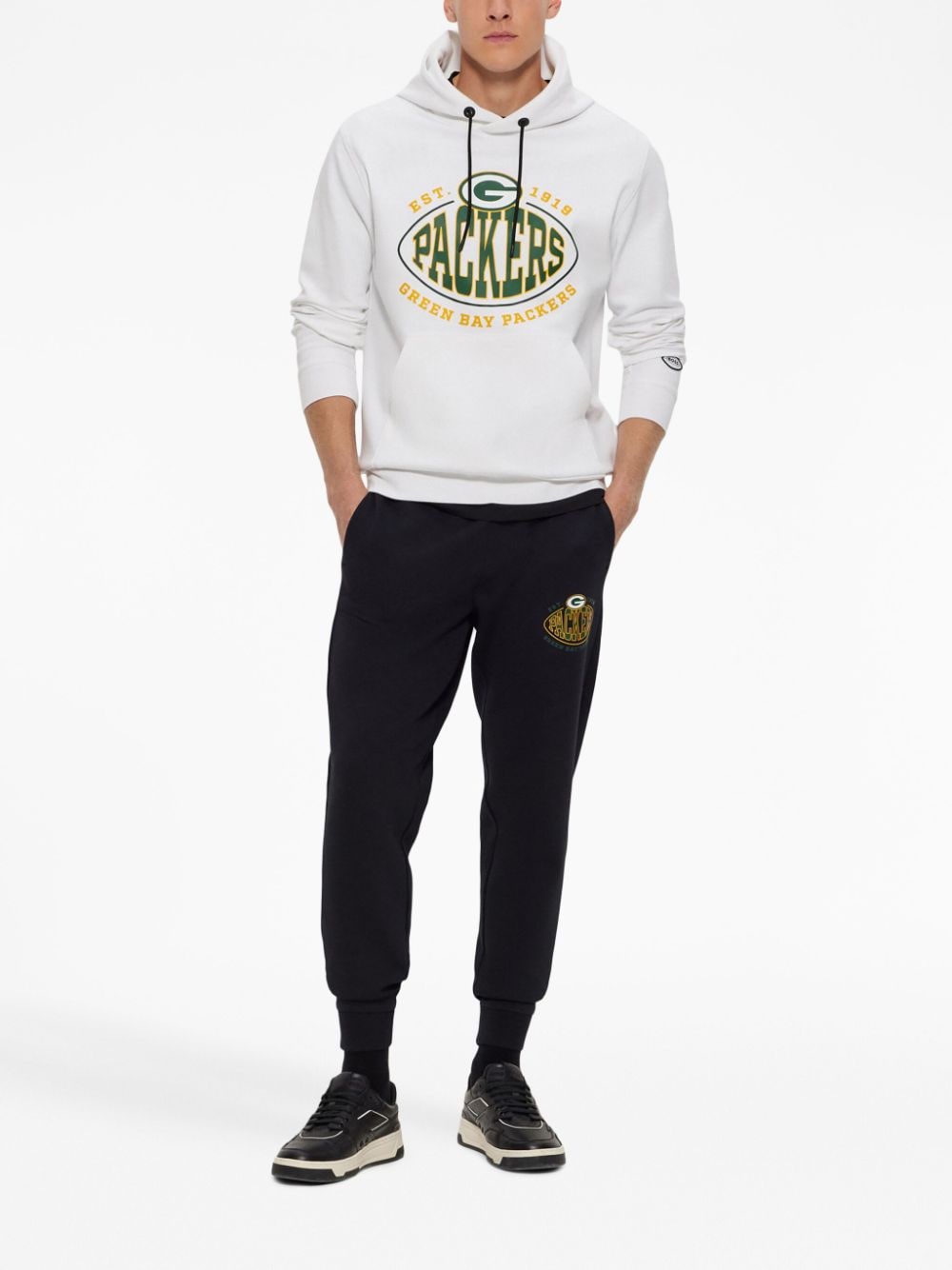 BOSS - BOSS x NFL cotton-blend sweatshirt with collaborative branding