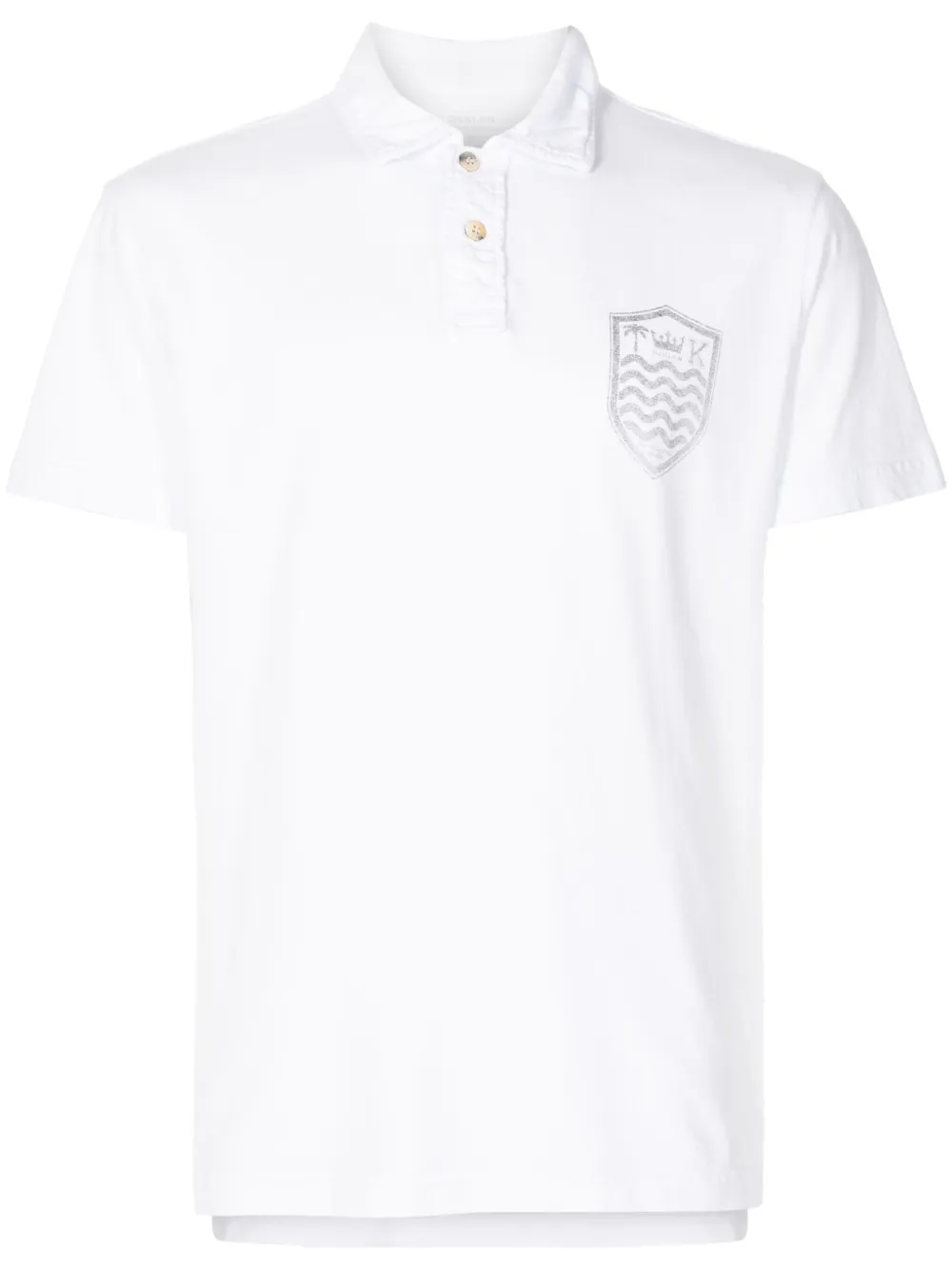 Osklen Katoenen poloshirt met print Wit