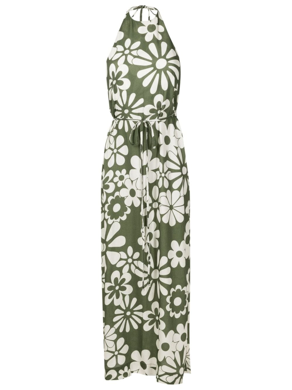 Osklen Jurk met bloemenprint Groen