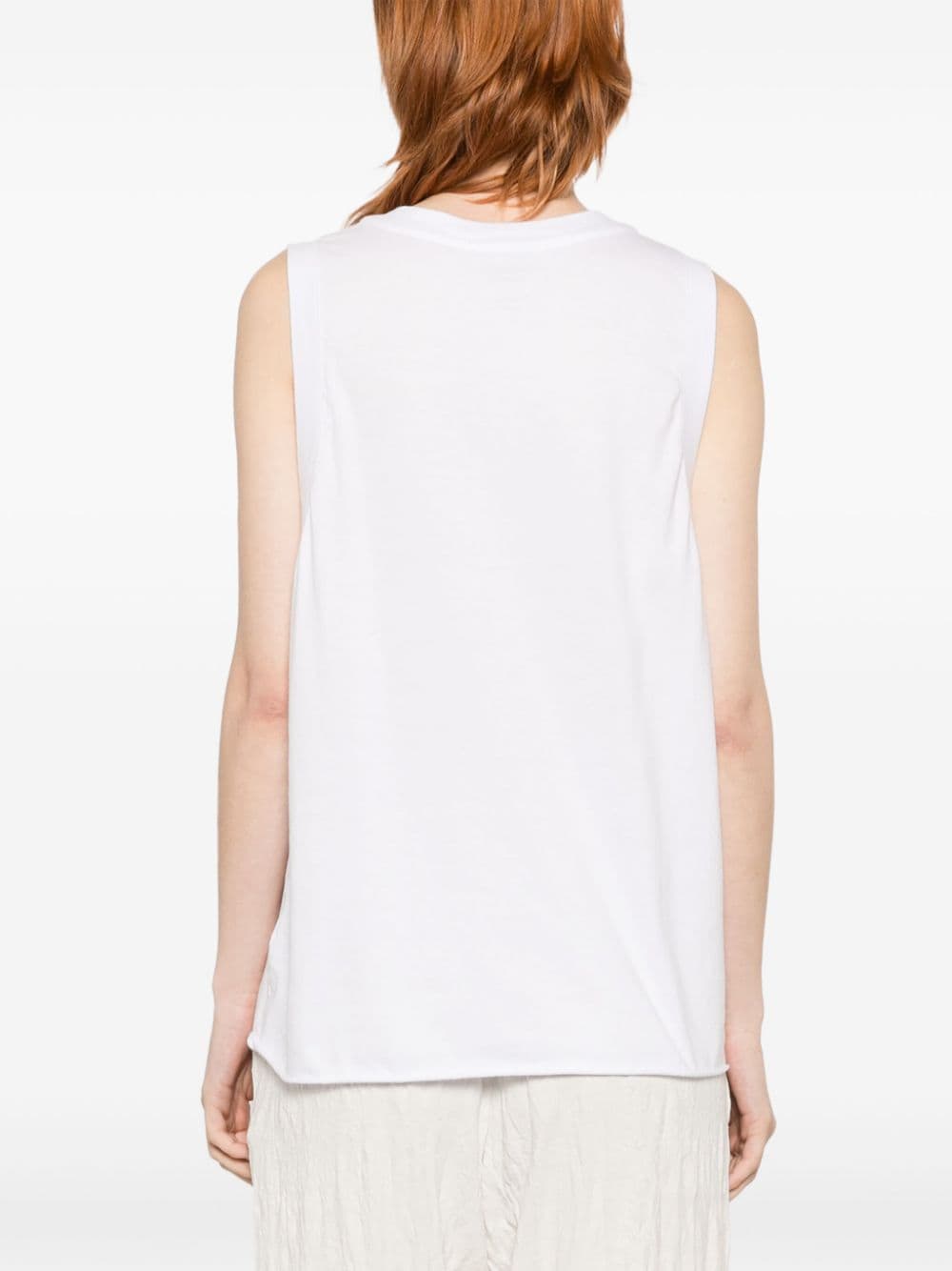 Osklen Mouwloos T-shirt Wit