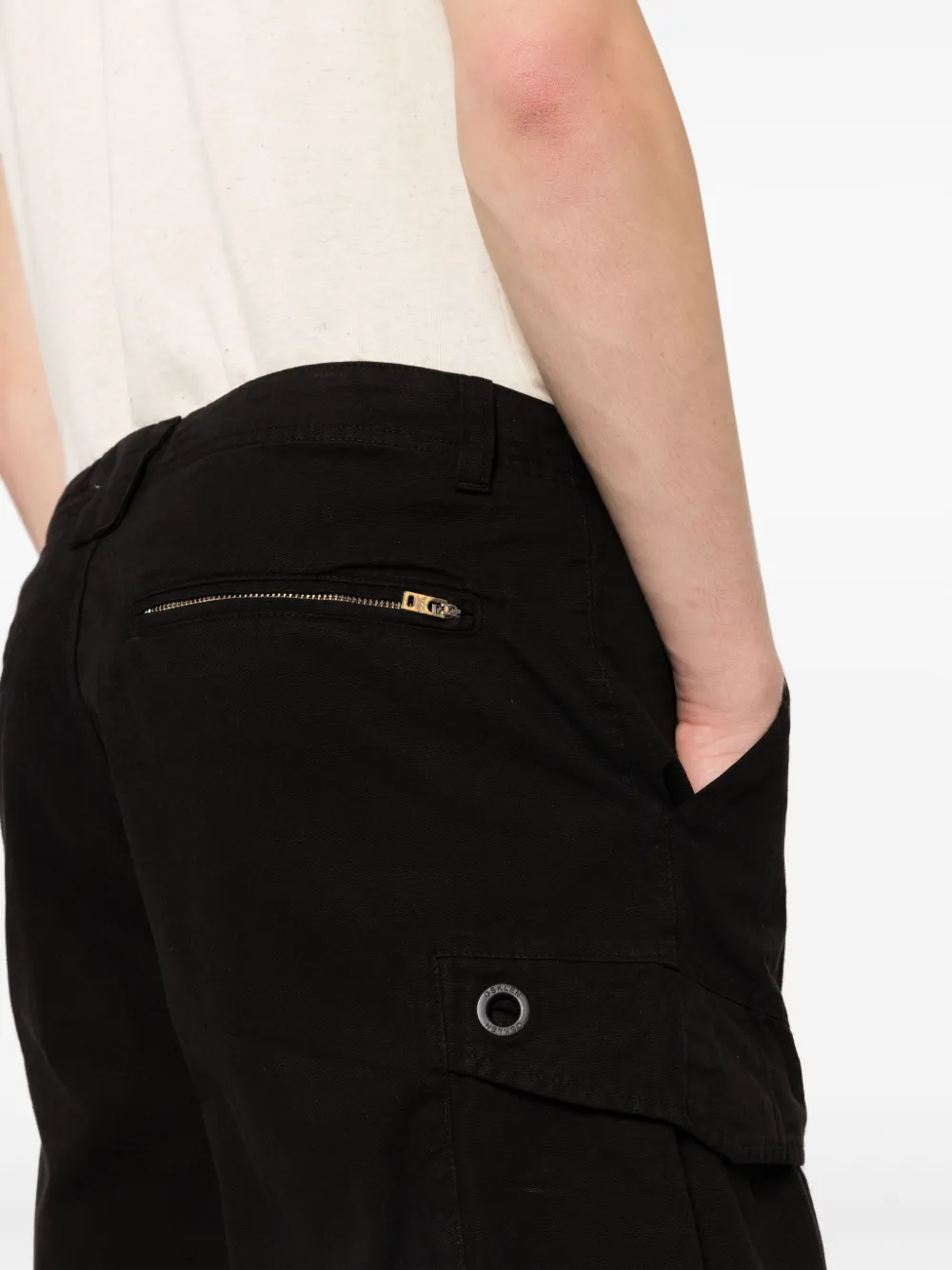 Osklen Katoenen bermuda shorts met kristallen Zwart