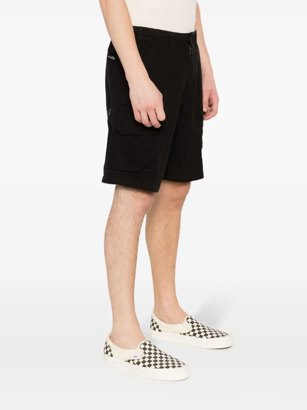 Osklen Katoenen bermuda shorts met kristallen Zwart
