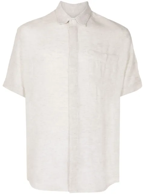 Osklen spread-collar short-sleeve shirt