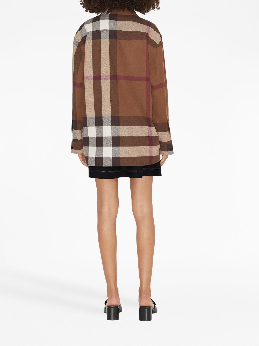 Burberry Haymarket Check-pattern flannel shirt Women