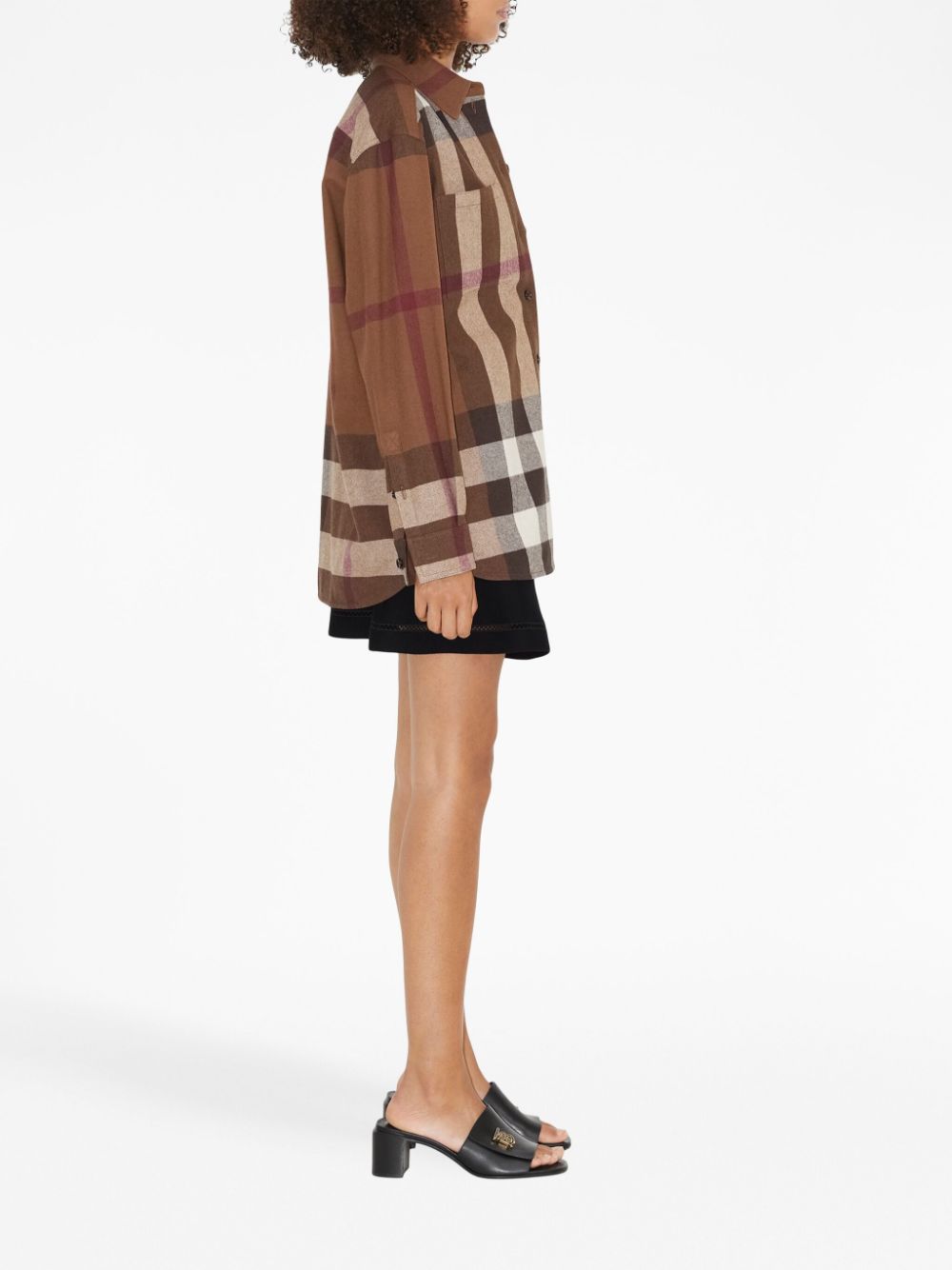 Burberry Haymarket Check-pattern flannel shirt Women