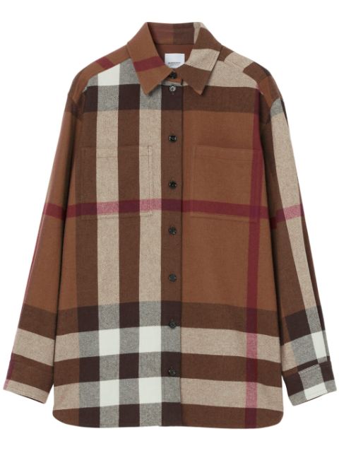 Burberry Haymarket Check-pattern flannel shirt