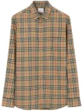 Burberry Vintage Check-pattern cotton shirt - Neutrals