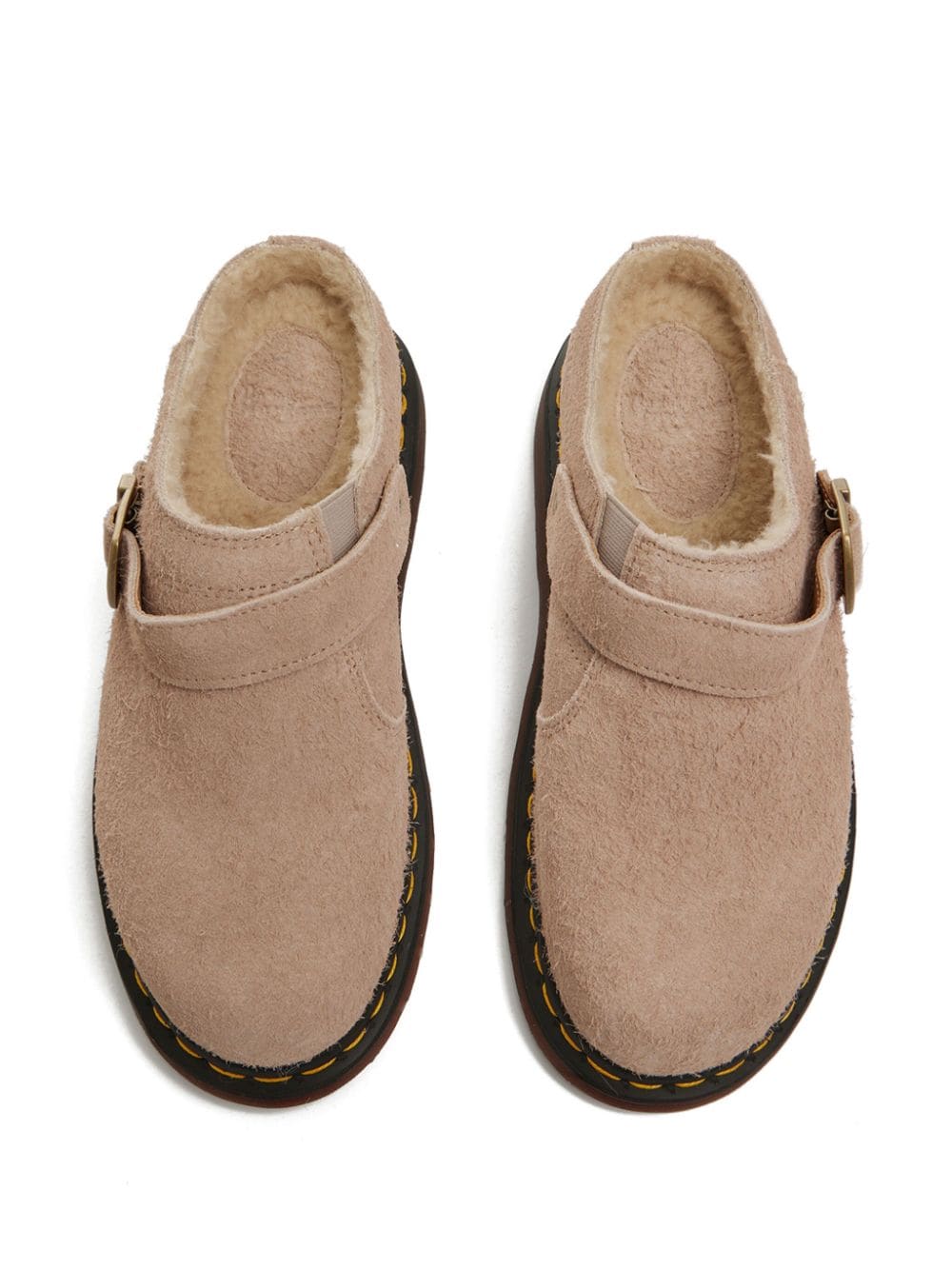 Shop Dr. Martens' Isham Suede Monk Shoes In Brown