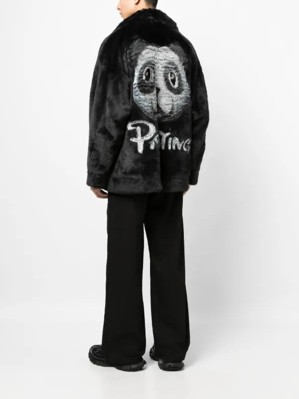 doublet animal hand-painted fur jacket - アウター