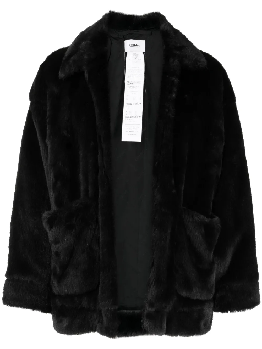 Doublet panda-motif faux-fur Jacket - Farfetch