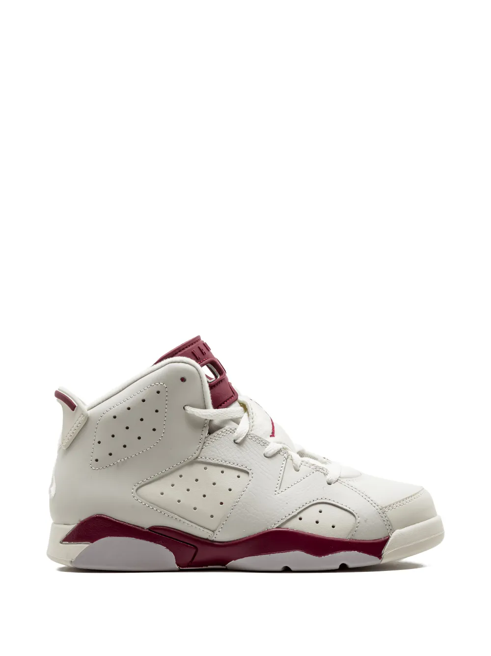 Jordan Kids Air Jordan 6 retro "Maroon" high-top sneakers Beige