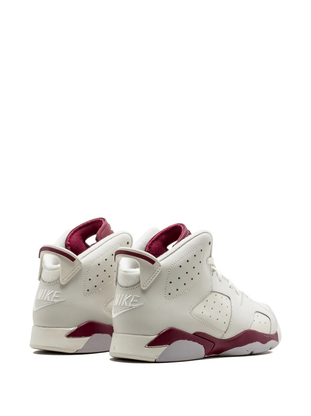 Jordan Kids Air Jordan 6 retro "Maroon" high-top sneakers Beige