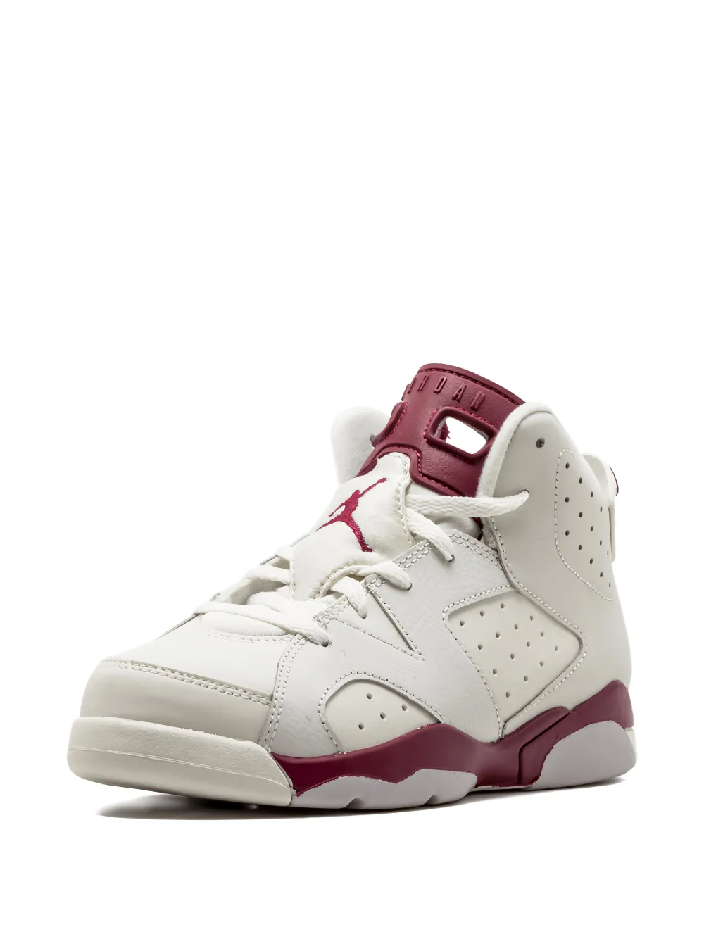 Jordan Kids Air Jordan 6 retro "Maroon" high-top sneakers Beige