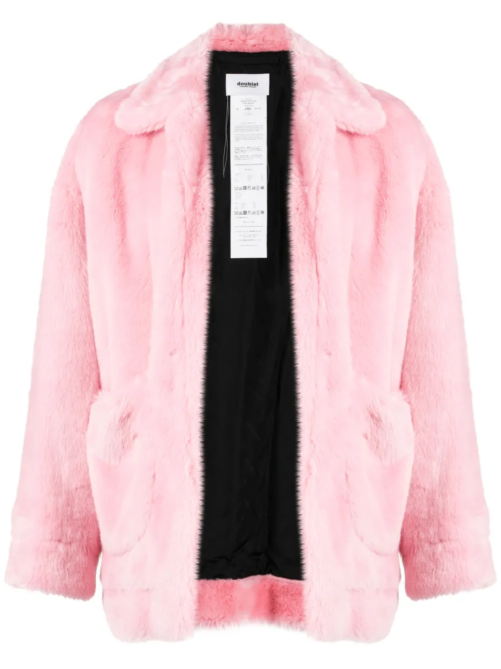 Image 1 of Doublet bunny-motif faux-fur jacket