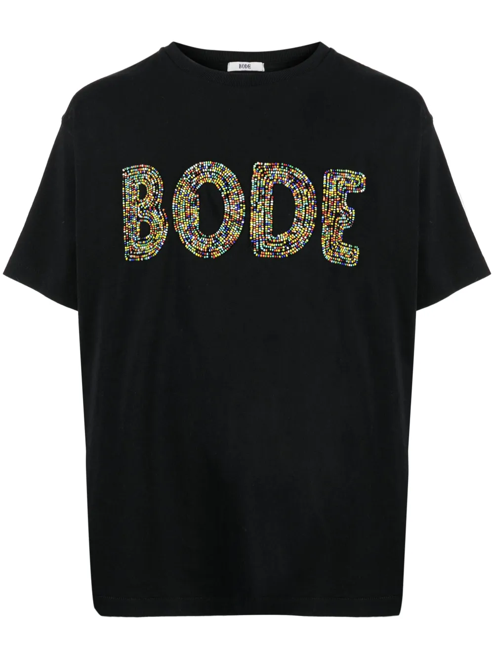 BODE logo-embellished cotton T-shirt | Black | Image 1