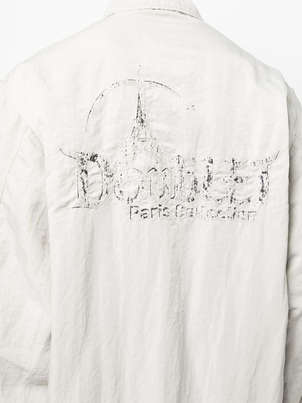 Doublet logo-embroidered Shirt Jacket - Farfetch