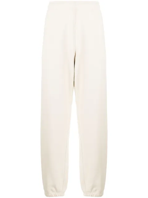 Stone Island logo-appliqué cotton track pants