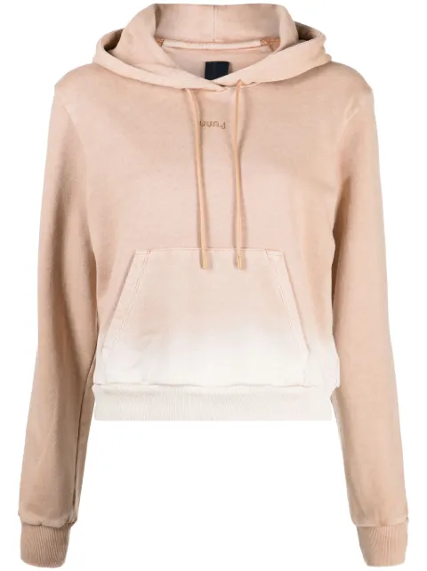 Juun.J logo-embroidered cotton hoodie 