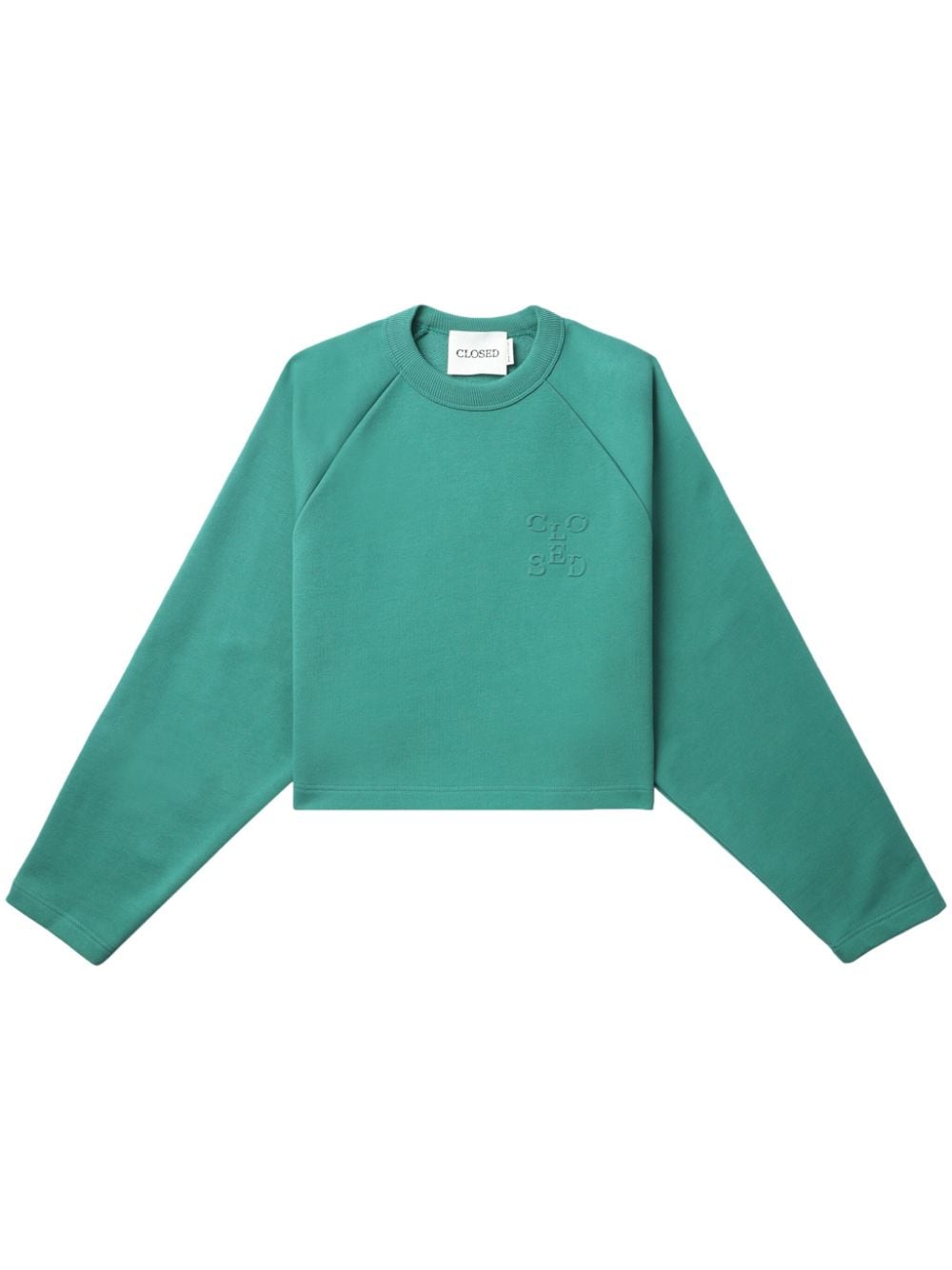 Closed Cropped sweater Groen