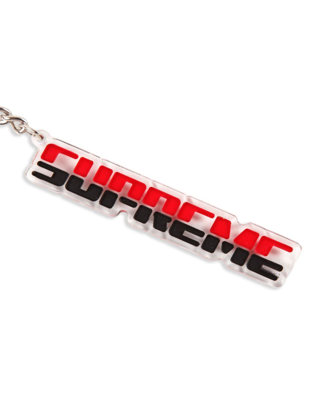 Supreme embossed keychain - Rood