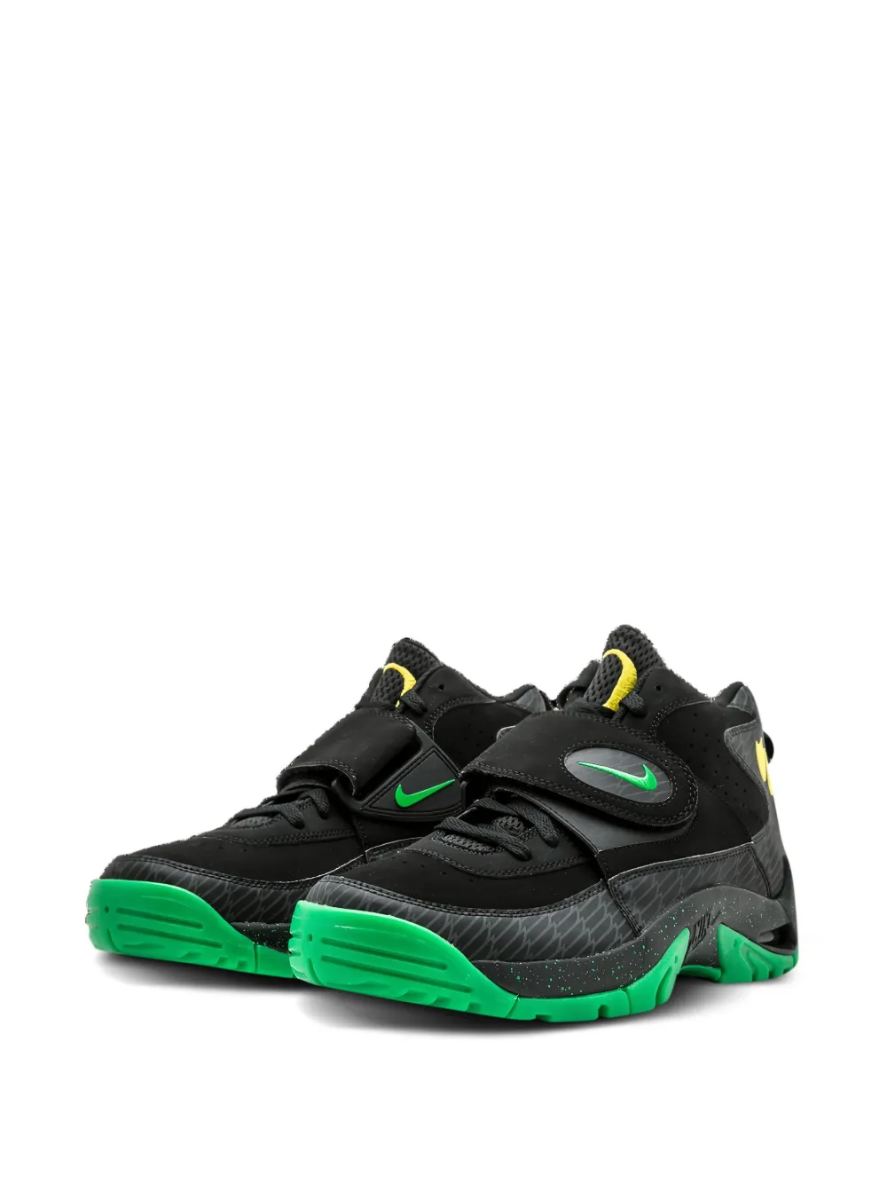 Nike x Oregon Duck Air Mission PRM "Black/Apple Green" sneakers | Hi-Tops | Image 2