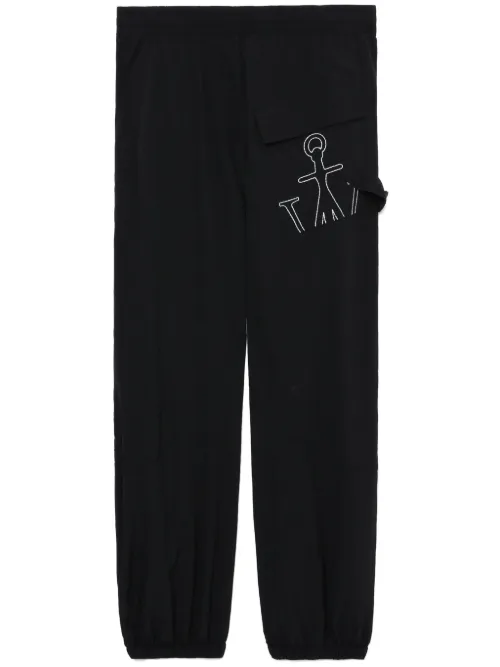 Pantalon ample à logo brodé - JW Anderson - Modalova